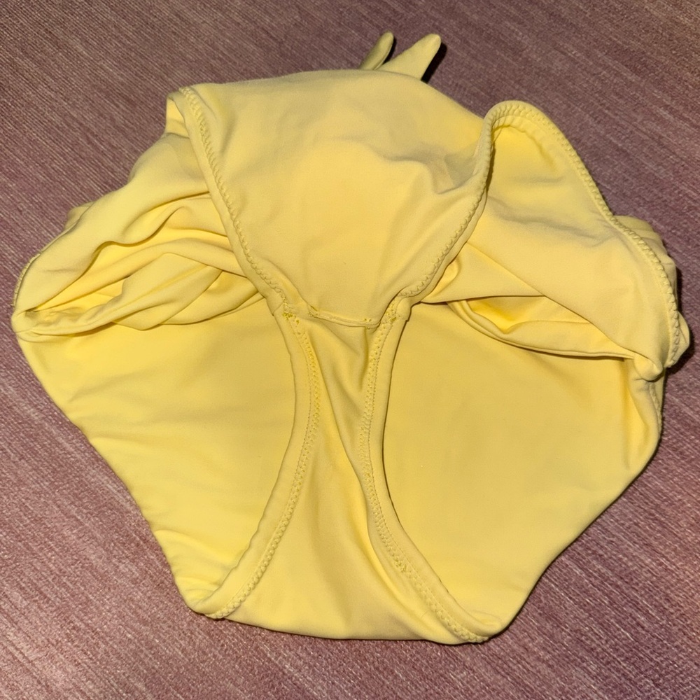 Montce Paula Tie-Up Yellow Pastel Bikini Bottom - Picture 6 of 6